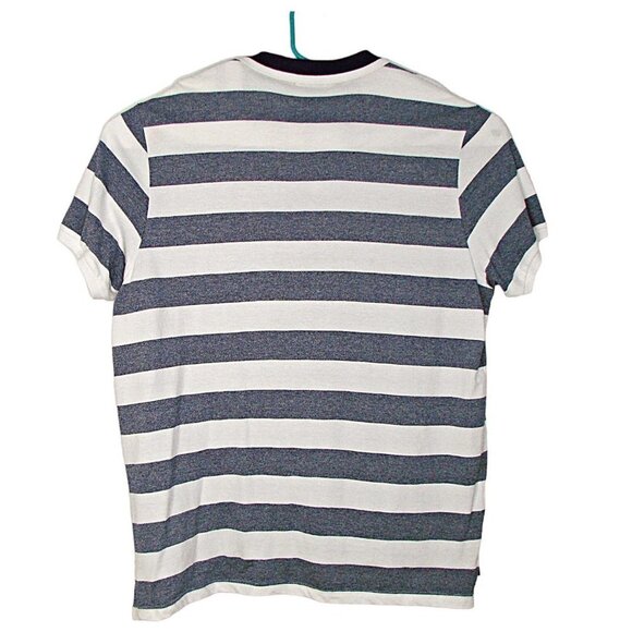 NEW US Polo Assn Polo Shirt Mens Blue White Striped Short Sleeve Cotton Sz XXL - Picture 2 of 10